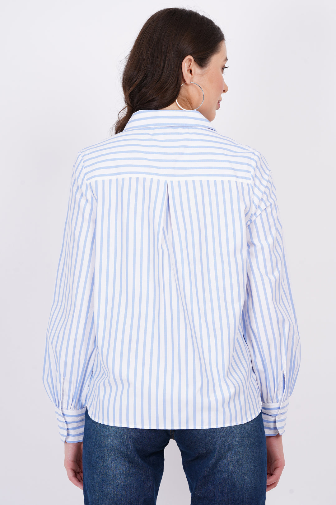 Blue Stripe A-Line Shirt