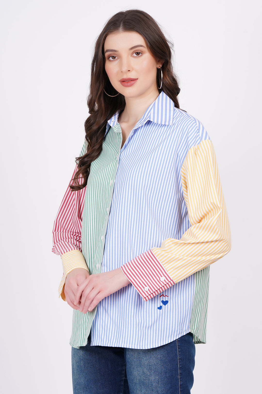 MULTICOLOURED STRIPED SHIRT